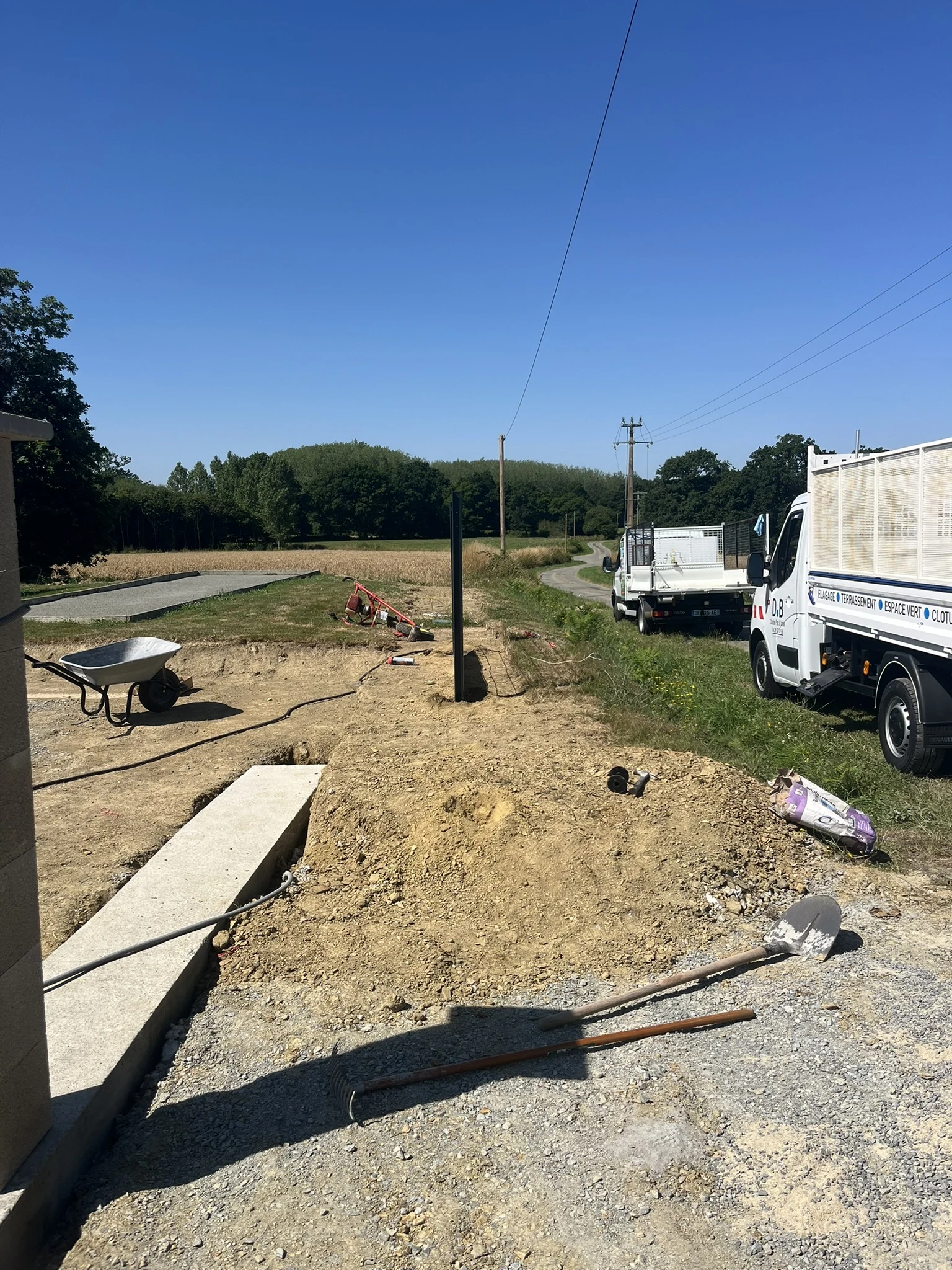 Travaux de terrain